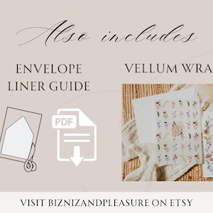 Wildblumen Hochzeit Einladung Vorlage | Druckbares Boho Blumen Bundle | Elegantes Kranz-Design für Rustikale Hochzeiten | Wildblumen-Bündel, NELLY Bild 11