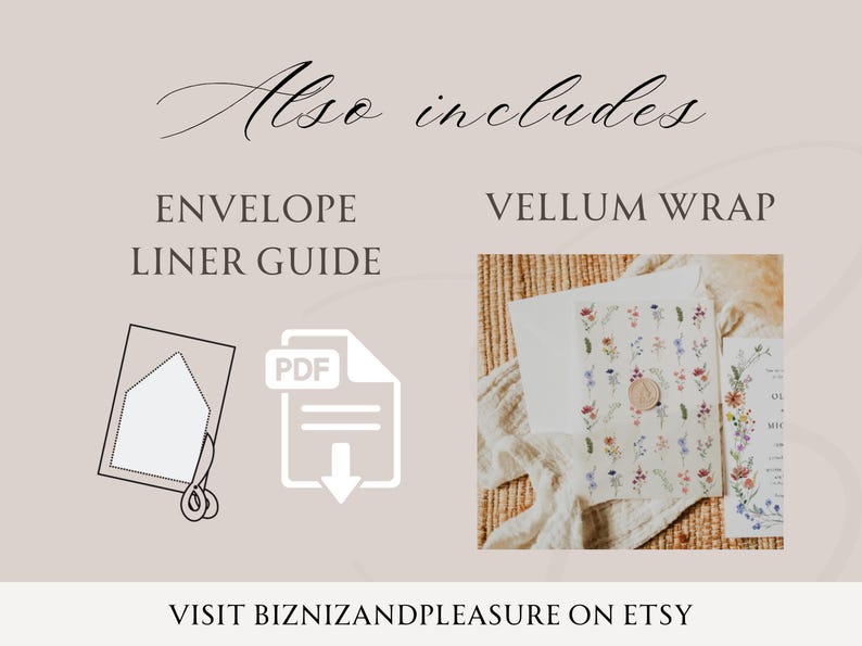 Wildblumen Hochzeit Einladung Vorlage | Druckbares Boho Blumen Bundle | Elegantes Kranz-Design für Rustikale Hochzeiten | Wildblumen-Bündel, NELLY Bild 11