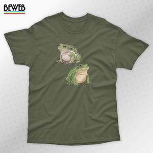 Relaxed Frog T Shirt Toads Unbothered Frog Lovers Shirt for Nature Lovers Animal Funny