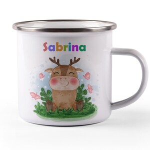 Enamel mug with name, baby gifts, children&#39;s mug personalized, enamel mug personalized, children&#39;s mug, children&#39;s birthday mug