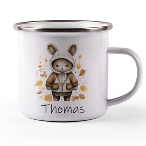 Enamel mug, baby gifts, children, personalized mug, enamel mug personalized, children&#39;s mug, children&#39;s mug, kindergarten