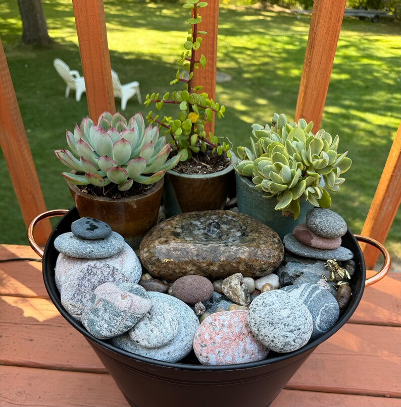 DIY Water Garden, Zen Garden, Bird Bath Fountain, Garden Oasis ...