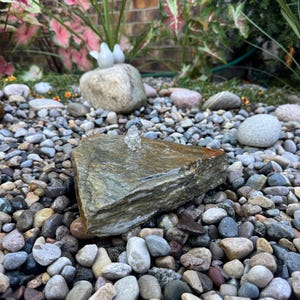 DIY Flagstone Water Garden Kit: Bird Bath, Bee Waterer with Pump