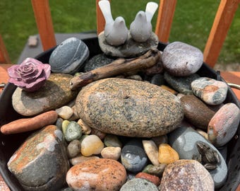 DIY Water Garden Fountain Kit: Lake Superior Stone, Pump Included