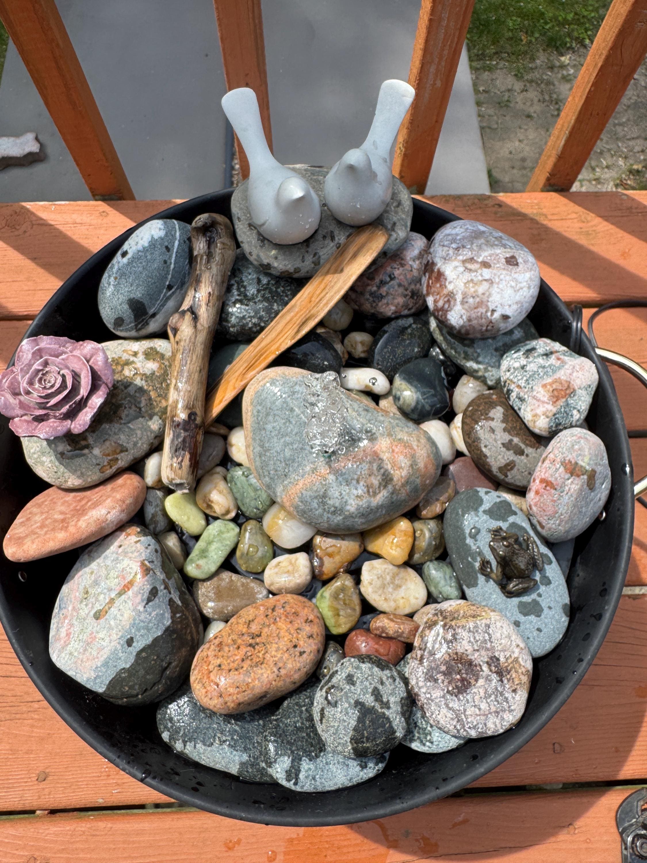DIY Water Garden Kit: Lake Superior Stone Fountain, Pump Included