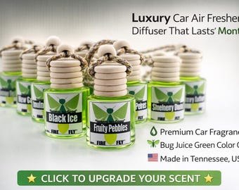 Luxury Car Air Freshener Diffuser | Long Lasting, Made in USA