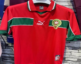 Morocco 1998 Retro Jersey – Vintage Atlas Lions Shirt – Classic