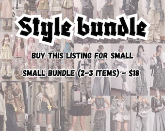 Style bundle (Small) y2k goth grunge pastel hippy trash soujo