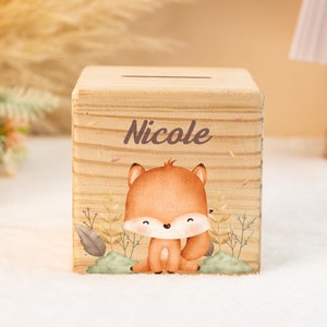 Hucha personalizada para bebé, hucha de madera con nombre para niños, regalo de cumpleaños para bebés y niños, regalo de Navidad