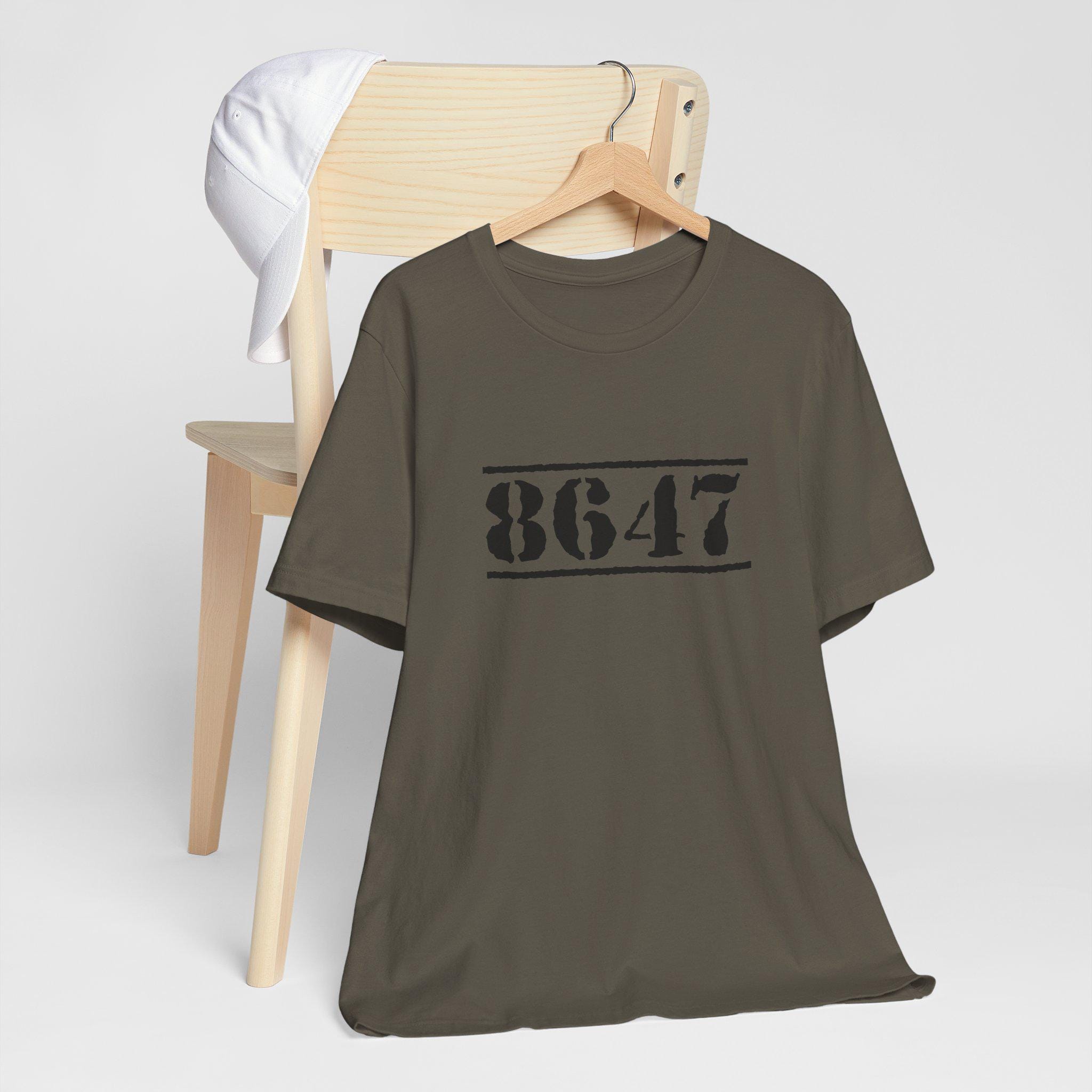 8647 T-shirt / Bella+canvas 3001 Unisex T-shirt / Anti-trump / - Etsy