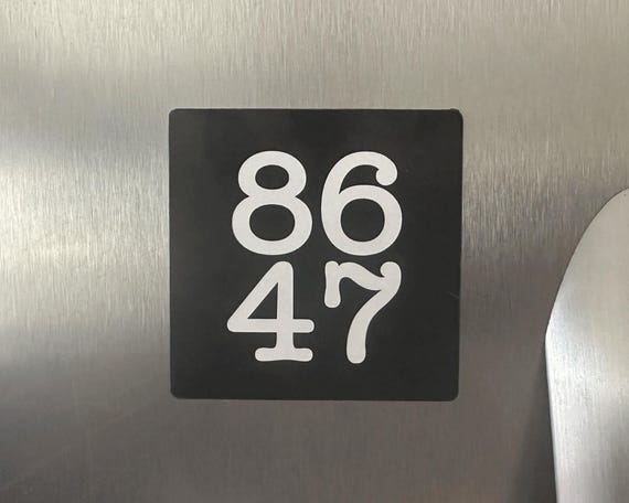 8647 Magnet, Anti-trump, Removable Car Magnet - Etsy