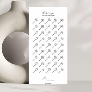 Disney Savings Challenge Tracker, Savings Challenge Trackers, A6