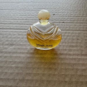 Vintage 80s Lancome Magie Noire Eau De Toilette Mini Perfume .15 oz 60% FULL