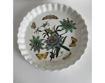 Portmeirion Botanic Garden Passiflora Caerulea 10,5" Quiche Flan Dish Engeland