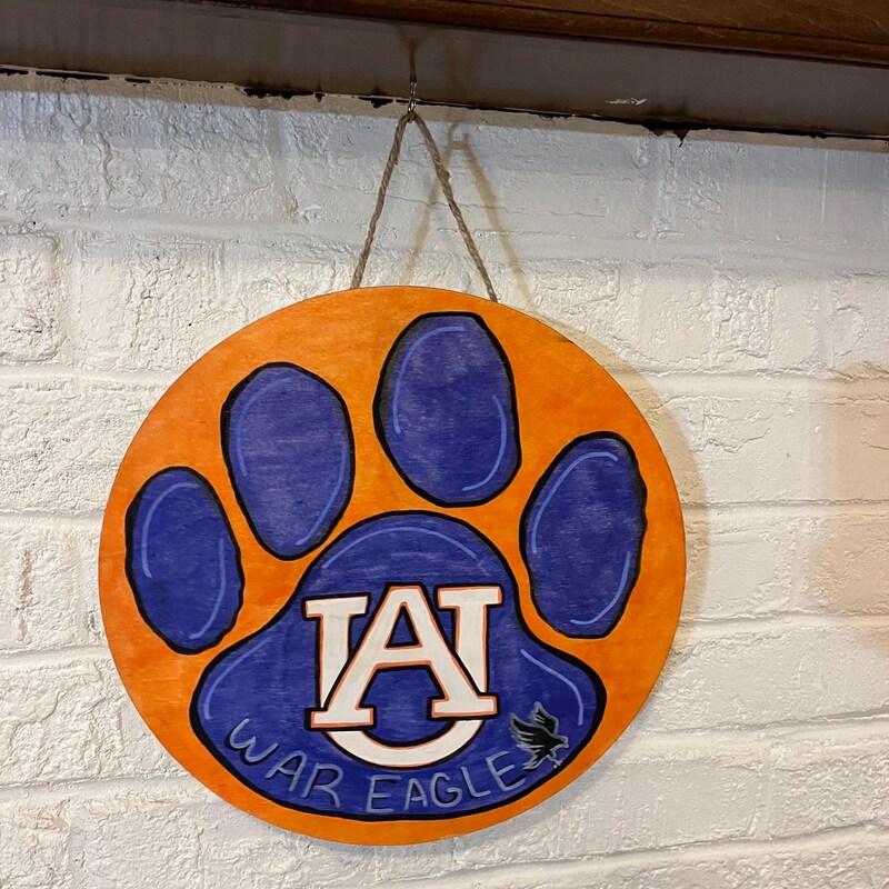 Auburn Spirit Wood Door Hanger main image 0