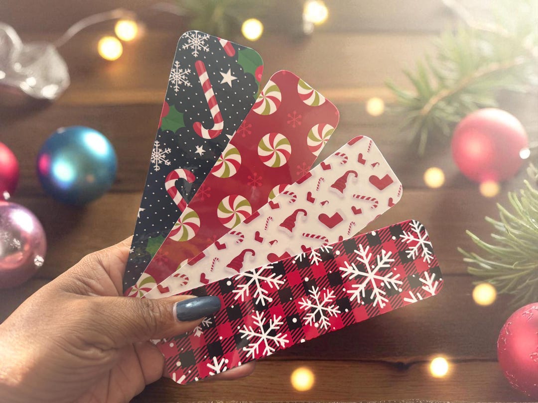 Holiday Candy Bookmarks | Festive Reading Accessories | Set of 4 or ...