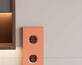 Custom Socket Cover for 2–3 Sockets | Made to Measure | Minimalist Socket Wall Plate