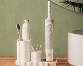 Badkameropberger voor Oral-B-tandenborstels Minimalistische zelflozende tandenborstelhouder Opberger voor mondverzorging