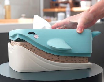 Schattige Dieren Tissuedoos Grappige Badkamer Decoratie 3D Geprint Cadeau Unieke Tissuedooshouder LeHa Design Bureaudecoratie