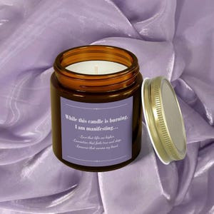 Magnetic Heart Love & Attraction Candle: Manifestation Candles Made With Organic Coconut Wax