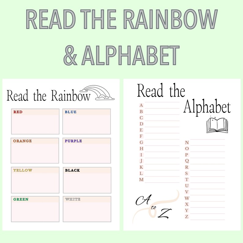 Printable Reading Journal | Digital Download | Book Tracking Journal ...