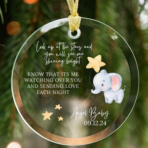 Baby Memorial Ornament, Miscarriage Ornament Baby Loss Gift Sympathy Gift Baby Memorial Keepsake Custom Angel Baby Gift Infant Loss Memorial