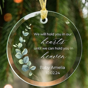 Baby Memorial Ornament, Miscarriage Ornament Baby Loss Gift Sympathy Gift Baby Memorial Keepsake Custom Angel Baby Gift Infant Loss Memorial