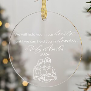 Baby Memorial Ornament, Miscarriage Ornament Baby Loss Gift Sympathy Gift Baby Memorial Keepsake Custom Angel Baby Gift Infant Loss Memorial