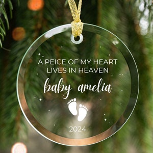 Baby Memorial Ornament, Miscarriage Ornament Baby Loss Gift Sympathy Gift Baby Memorial Keepsake Custom Angel Baby Gift Infant Loss Memorial