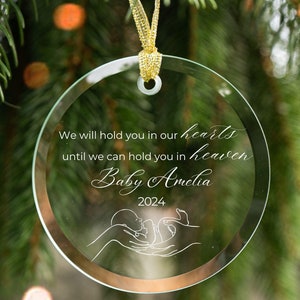 Baby Memorial Ornament, Miscarriage Ornament Baby Loss Gift Sympathy Gift Baby Memorial Keepsake Custom Angel Baby Gift Infant Loss Memorial