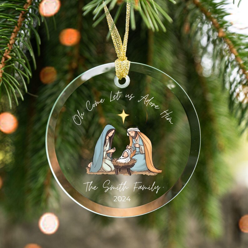 Nativity Ornament Nativity Scene Christian Ornament Christian Christmas