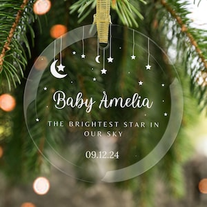Baby Memorial Ornament, Miscarriage Ornament Baby Loss Gift Sympathy Gift Baby Memorial Keepsake Custom Angel Baby Gift Infant Loss Memorial
