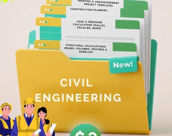 Civil Engineering Excel Templates | Structural Calculations, Beams, Columns and Construction Planning