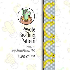 Canary Peyote Pattern - Even Count - Peyote Beading Pattern for Miyuki