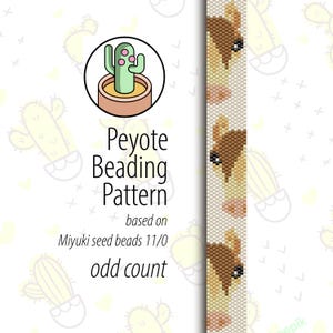 Horse Peyote Pattern - Odd Count - Peyote Beading Pattern for Miyuki