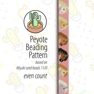 Horses Peyote Pattern - Even Count - Peyote Beading Pattern for Miyuki