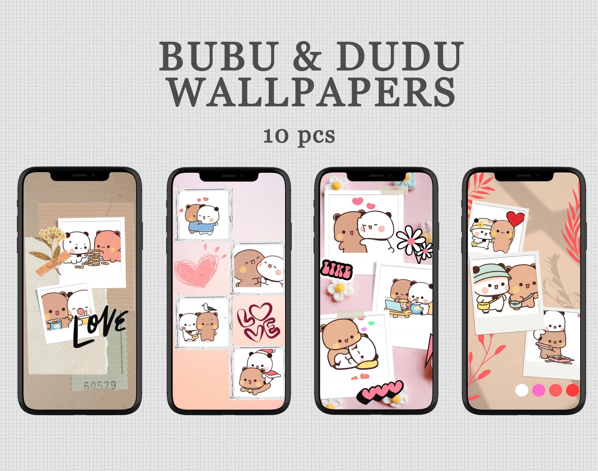 ブブドゥドゥ カラフル壁紙バンドル • iPhone iOS Android • かわいい 