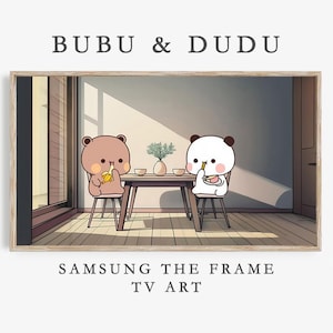 Bubu Dudu Samsung Frame TV Art • Cute Panda Bear Couple Digital Download for The Frame TV • 20+ Bubu Dudu Frame TV Art Pack