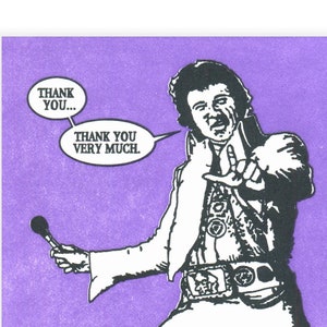 Elvis Thank You Card (Letterpressed)