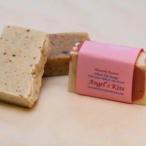 Angel&#39;s Kiss Goat milk castile soap,  Best seller, Date Night Favorite, Natural Soap, Palm Free Soap, Homemade Soap, Hand