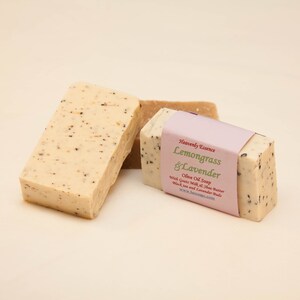 Lemongrass and Lavender Goat milk Olive Oil soap