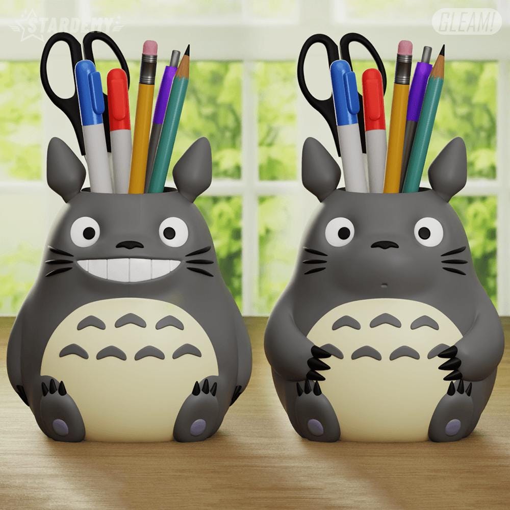 Spirit of the Forest Planter - Cute Pen Holder, Anime Desk Container, Succulent Pot, Decoration Gift for Fans