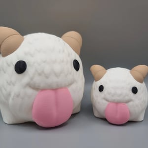 Poro Plant Pot – Arcane & League of Legends Inspired Flower Succulent Planter, 3D Printed Pen Holder Desk Tidy – With/Without Moustache image 8