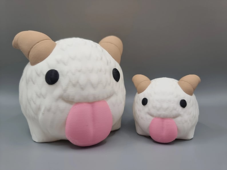Poro Plant Pot – Arcane & League of Legends Inspired Flower Succulent Planter, 3D Printed Pen Holder Desk Tidy – With/Without Moustache image 8