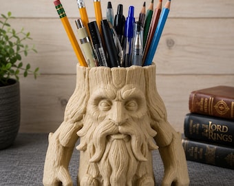 Tree Guardian Planter, Fantasy Tree Ent Plant Pot, Lord of the Rings Inspired Pen Holder, Brush Holder, Desk Organiser, Gift
