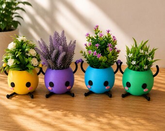 Junimo Planter | Stardew Valley Inspired Succulent Pot | Cute 3D Printed Plant Pot | Gamer Gift