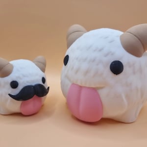 Poro Plant Pot – Arcane & League of Legends Inspired Flower Succulent Planter, 3D Printed Pen Holder Desk Tidy – With/Without Moustache image 7