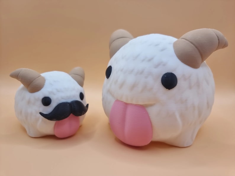 Poro Plant Pot – Arcane & League of Legends Inspired Flower Succulent Planter, 3D Printed Pen Holder Desk Tidy – With/Without Moustache image 7