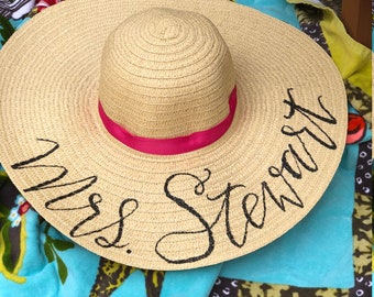 Floppy Sun Hat Personalized