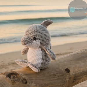Mini Cute Dolphin Crochet Patter, Dolphin Amigurumi Pattern DIY Ready To Download Pattern, Dolphin Animal Crochet Cute Pattern